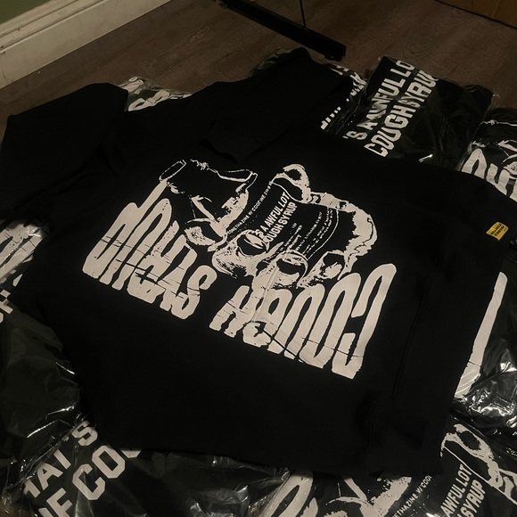 Awful Lotta Cough Syrup Hoodie dont shoot firearms off drank